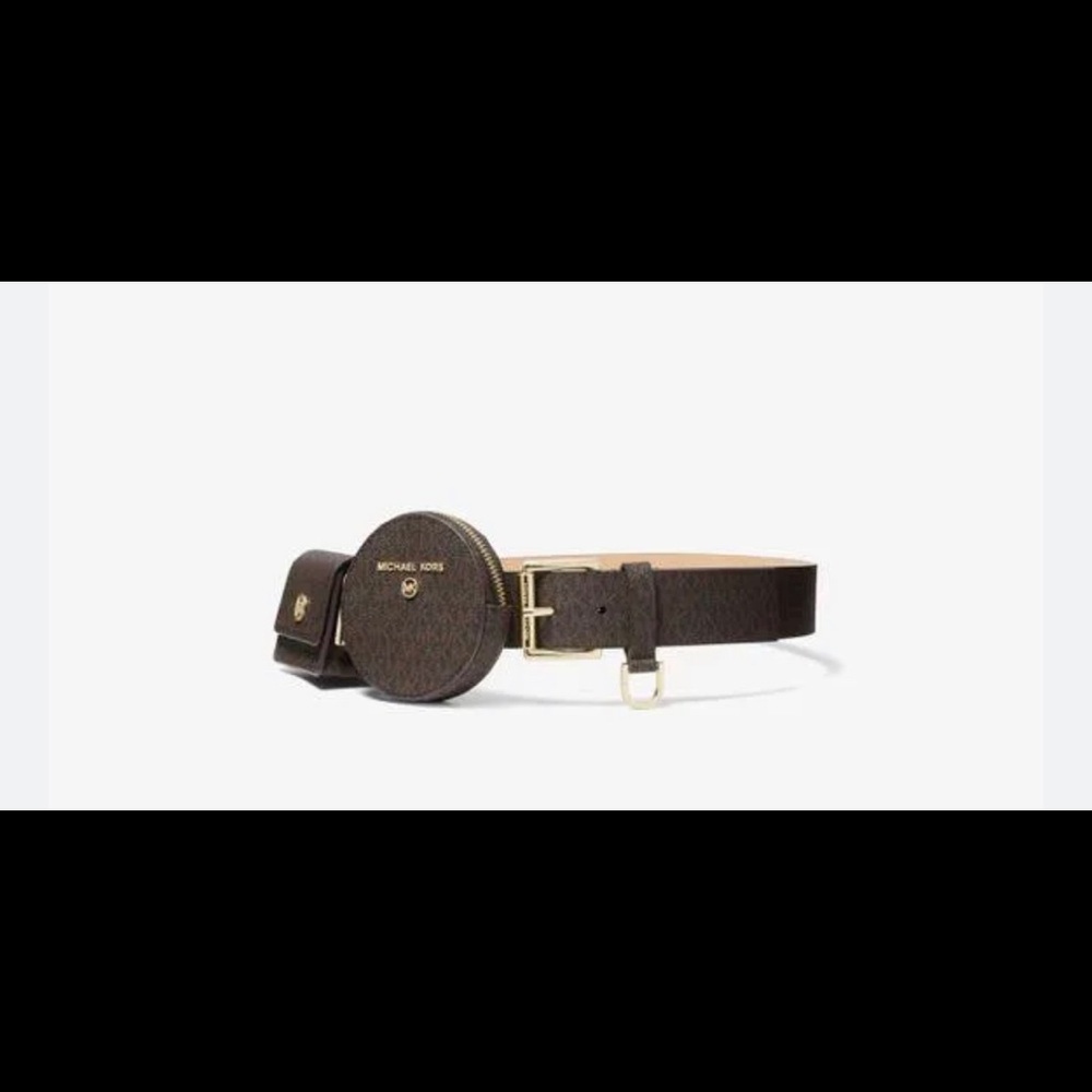 Michael Kors Logo Belt with Pouches
